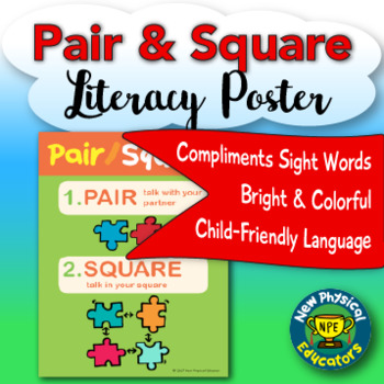 Preview of Pair and Square Literacy Poster