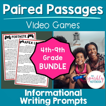 Preview of Paired Passages DIFFERENTIATED Bundle - Common Core Aligned | Gaming