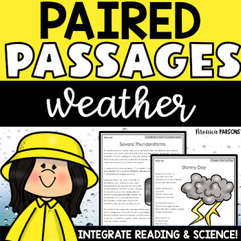 Preview of 4th & 5th Grade Reading Comprehension Paired Passage 5th Grade Weather & Science