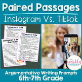 Paired Passages Activities: Argumentative Writing 6th & 7t