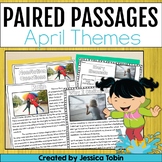 Spring Paired Passages, April Reading Comprehension with E