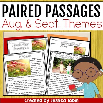 Preview of Paired Passages - August & September Paired Texts and Reading Comprehension