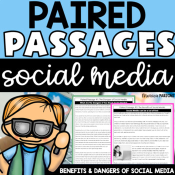 Preview of Paired Passages Compare and Contrast Two Texts Social Media