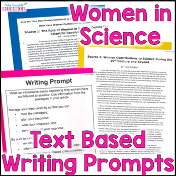Preview of Women's History Month Writing Prompt - 4th 5th Grade Opinion Essay Women in STEM