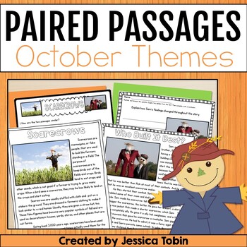 Preview of October Activities - Paired Passages Reading Comprehension, Fire Safety Included