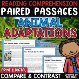 Paired Passages with Writing Prompts Paired Text Animal Ad