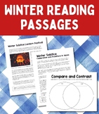 Paired Passages Reading Lesson for Winter with Graphic Org