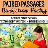 Paired Passages {Poetry-Nonfiction} Use With Distance Learning