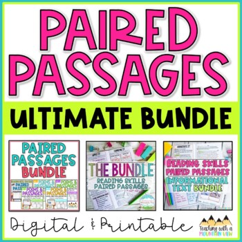 Preview of Paired Passages Close Reading Bundle