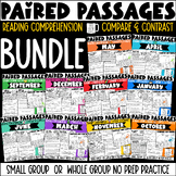 Paired Passages Year Long Bundle Reading Comprehension No 