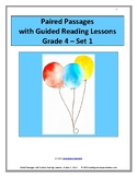 Paired Passages with Guided Reading Lessons - Set 1 - Grade 4