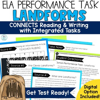 Preview of Paired Passages Writing Prompt SBAC Performance Task ELA Test Prep 3rd 4th Grade