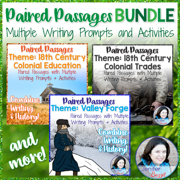 Preview of Paired Passages with Writing Prompts and Activities BUNDLE