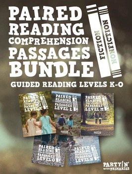 Preview of Paired Reading Comprehension Bundle: Guided Reading Levels K-O Distance Learning