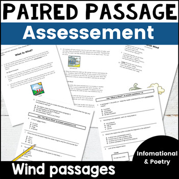 Preview of Paired Passages - Reading Paired Texts Comprehension Passages STAAR Test Prep