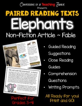Preview of Paired Reading Texts – Non-Fiction Article and a Fable