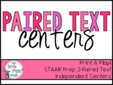 Paired Selections Literacy Center {STAAR/TEKS Aligned}