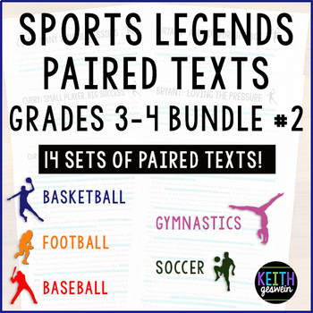 Preview of Paired Texts Bundle #2 (Grades 3-4): Paired Texts About Famous Athletes