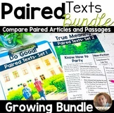 Paired Texts Bundle- Comparing 2 Similar Passages or Artic