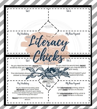 Preview of Paired Texts Graphic Organizer