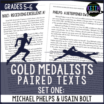 Preview of Paired Texts: Michael Phelps and Usain Bolt (Grades 5-6)