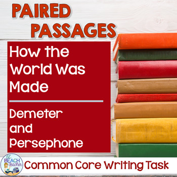 Preview of Paired Texts - Myths - Close Reading and Essay Writing Activity