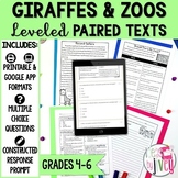 Paired Texts [Print & Digital]: Giraffes and Zoos Grades 4-6