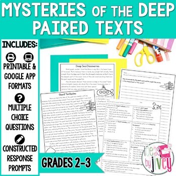 Preview of Paired Texts [Print & Digital]: Mysteries of the Deep Gr 2-3