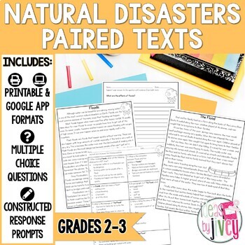 Preview of Paired Texts [Print & Digital]: Natural Disasters Grades 2-3