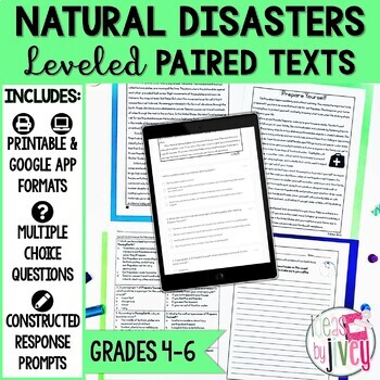 Preview of Paired Texts [Print & Digital]: Natural Disasters for Grades 4-6