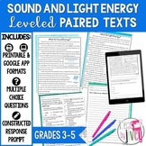 Paired Texts [Print & Digital]: Sound and Light Energy Grades 3-5