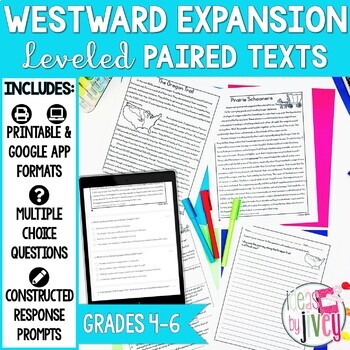 Preview of Paired Texts [Print & Digital]: Westward Expansion Grades 4-6