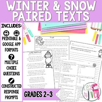 Preview of Paired Texts [Print & Digital]: Winter and Snow Grades 2-3