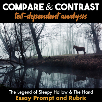 Preview of Paired Texts — The Legend of Sleepy Hollow, The Hand Comparison TDA Essay
