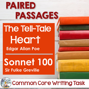 Preview of Paired Texts - The Tell-Tale Heart and Sonnet 100 - Literary Analysis Essay