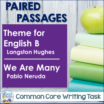 Preview of Paired Texts - Theme for English B and We Are Many - Essay Writing
