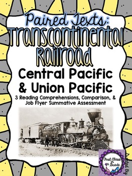 Preview of Paired Texts: Transcontinental Railroad (Design a Job Flyer Assessment)