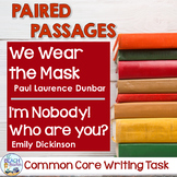 Paired Texts - We Wear the Mask and I'm Nobody!
