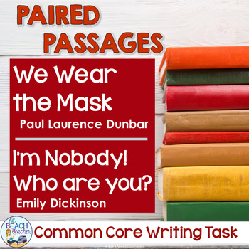 Preview of Paired Texts - We Wear the Mask and I'm Nobody! - Essay Writing Activity