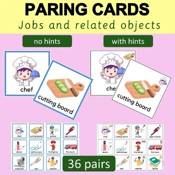 Preview of Pairing cards - Jobs and related objects