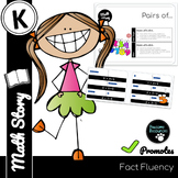 Pairs of 1-10 - Fact Fluency Math Story (Kindergarten, Sta