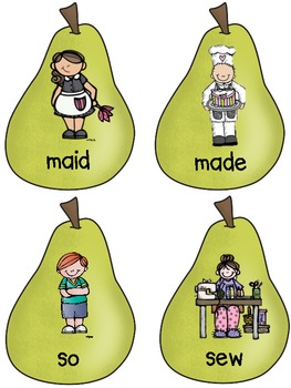 Pairs of Pears: A Homophone Activity Pack by Sarah Cooley | TpT