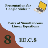 Pairs of Simultaneous Linear Equations Presentation for Go