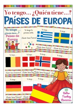 Preview of Países en EUROPA Yo tengo… Quién tiene? - Juego de vocabulario Spanish / Español