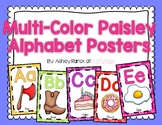 Paisley Alphabet Posters