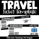 Editable Boarding Pass Travel Ticket Template | Holidays a