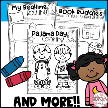 Download Pajama Day Activities by The Brisky Girls | Teachers Pay Teachers