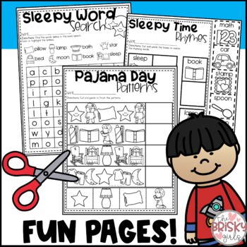 Pajama Day Activities by The Brisky Girls | Teachers Pay Teachers