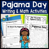Pajama Day Activities: Pajama Day Word Search, Writing & Math Activities