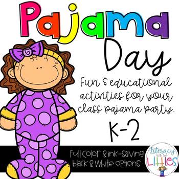 Pajama Day {Literacy, Math and Writing} by Literacy with the Littles